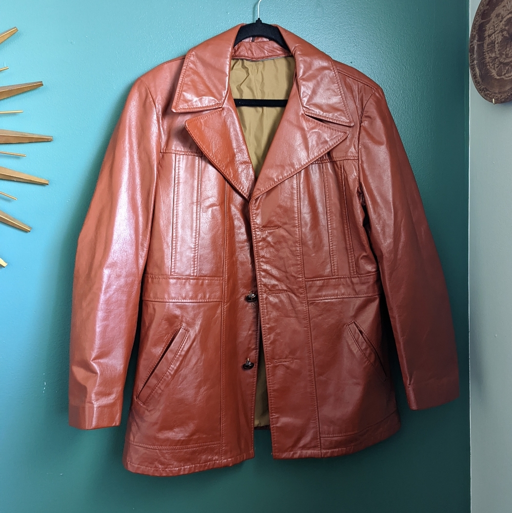 Vintage Brown Leather Jacket